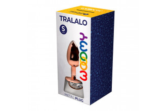 Анальная втулка Wooomy Tralalo Size S с прозрачным кристаллом