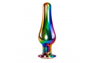Радужная металлическая пробка Rainbow Metal Plug Large - 12,9 см.