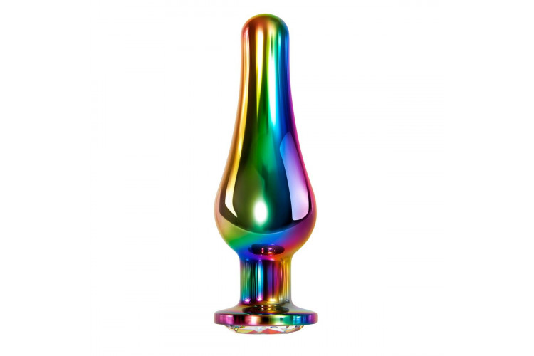 Радужная металлическая пробка Rainbow Metal Plug Large - 12,9 см.