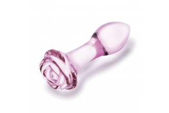 Набор из 3 стеклянных анальных пробок Rosebud Butt Plug Set