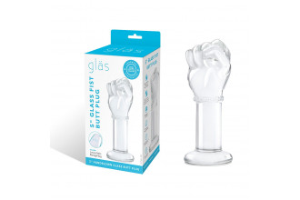 Стеклянный плаг в форме сжатой в кулак руки 5’’ Glass Fist Butt Plug - 13 см.