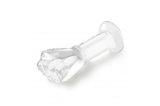 Стеклянный плаг в форме сжатой в кулак руки 5’’ Glass Fist Butt Plug - 13 см.