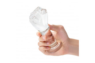 Стеклянный плаг в форме сжатой в кулак руки 5’’ Glass Fist Butt Plug - 13 см.