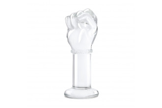 Стеклянный плаг в форме сжатой в кулак руки 5’’ Glass Fist Butt Plug - 13 см.