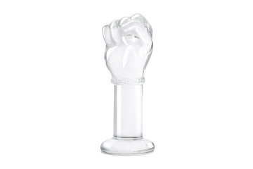Стеклянный плаг в форме сжатой в кулак руки 5’’ Glass Fist Butt Plug - 13 см.