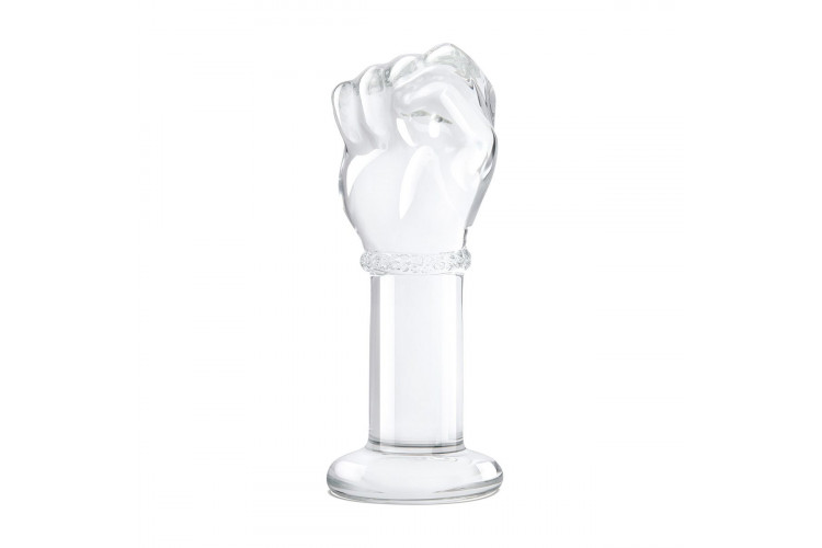 Стеклянный плаг в форме сжатой в кулак руки 5’’ Glass Fist Butt Plug - 13 см.