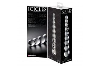 Стеклянная анальная елочка Icicles No.2 - 21,6 см.
