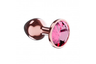 Пробка цвета розового золота с малиновым кристаллом Diamond Ruby Shine L - 8,3 см.