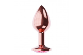 Пробка цвета розового золота с малиновым кристаллом Diamond Ruby Shine L - 8,3 см.