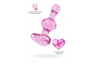Розовая фигурная анальная втулка - 9,8 см. Розовая фигурная анальная втулка - 9,8 см.