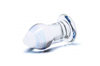 Классическая анальная пробка Amethyst Rain Small - 8 см.