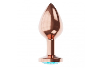 Пробка цвета розового золота с кристаллом Diamond Topaz Shine L - 8,3 см.