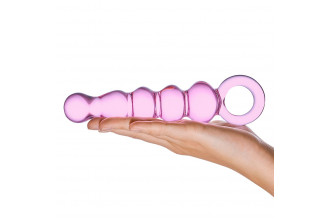 Розовый анальный жезл Quintessence Anal Slider - 19 см.