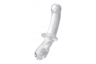 Прозрачный двусторонний стеклянный фаллоимитатор Satisfyer Double Crystal - 19,5 см.