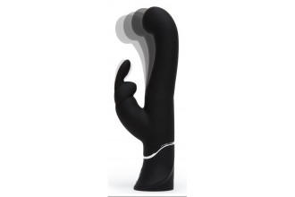 Черный вибратор-кролик G-Spot Stroking Vibrator - 24,2 см.