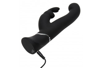 Черный вибратор-кролик G-Spot Stroking Vibrator - 24,2 см.