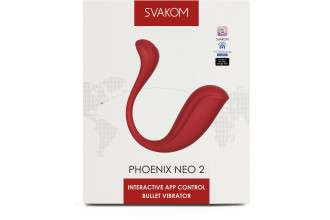 Красный вибромассажер для точки G Phoenix Neo 2