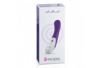 Фиолетовый вибратор Mystim Al Punto - 25 см.