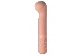 Бежевый мини-вибратор Rocky’s Fairy Mallet - 14,7 см.