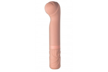 Бежевый мини-вибратор Rocky’s Fairy Mallet - 14,7 см.