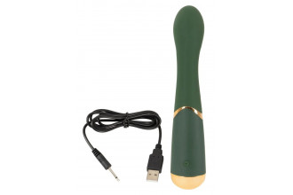 Зеленый стимулятор точки G Luxurious G-Spot Massager - 19,5 см.