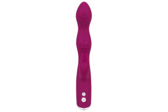 Фиолетовый вибратор A & G-Spot Rabbit Vibrator для стимуляции зон G и A - 23,6 см.