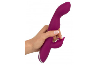 Фиолетовый вибратор A & G-Spot Rabbit Vibrator для стимуляции зон G и A - 23,6 см.
