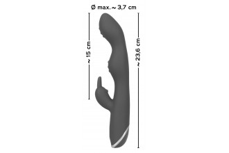 Фиолетовый вибратор A & G-Spot Rabbit Vibrator для стимуляции зон G и A - 23,6 см.