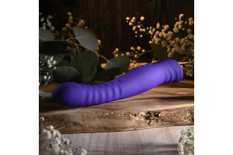 Фиолетовый вибростимулятор Trixxxie - 22,2 см.