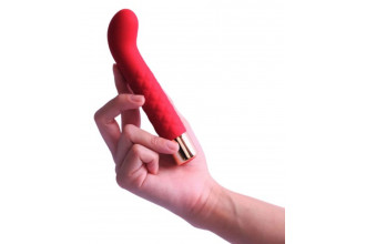 Красный вибратор для G-точки - 14,5 см. Красный вибратор для G-точки - 14,5 см.