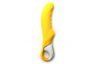 Жёлтый вибратор Satisfyer Yummy Sunshine - 22,5 см.