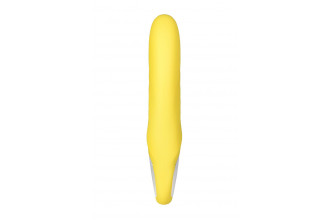 Жёлтый вибратор Satisfyer Yummy Sunshine - 22,5 см.