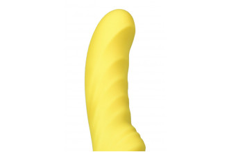 Жёлтый вибратор Satisfyer Yummy Sunshine - 22,5 см.