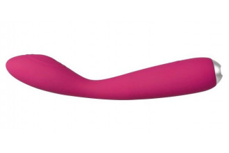 Ярко-розовый G-стимулятор IRIS Clitoral & G-spot Vibrator - 18 см.