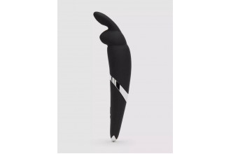 Черный вибратор Rabbit Rechargeable Wand Vibrator - 26,7 см.