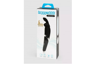 Черный вибратор Rabbit Rechargeable Wand Vibrator - 26,7 см.