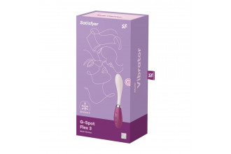 Розовый гибкий вибратор G-Spot Flex 3 - 19,5 см.