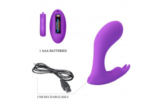 Фиолетовый стимулятор G-точки Idabelle - 10,1 см.