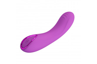 Фиолетовый мини-вибратор DJ Dick - 12,7 см.