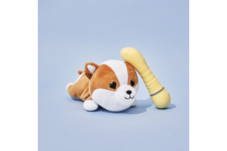 Желтый вибратор G-точки Shibae Toys - 17,5 см.