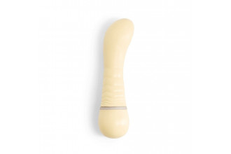 Желтый вибратор G-точки Shibae Toys - 17,5 см.