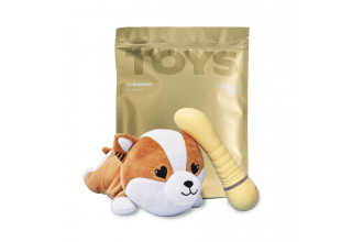 Желтый вибратор G-точки Shibae Toys - 17,5 см.