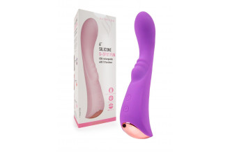 Фиолетовый вибратор для G-стимуляции - 19,1 см.