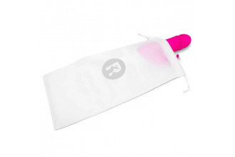 Розовый пульсирующий вибромассажер G-Spot Thrusting Rabbit - 24 см.