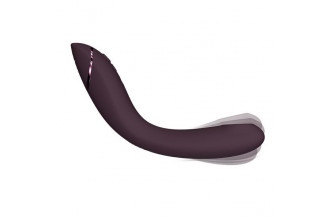 Сливовый стимулятор G-точки Womanizer OG c технологией Pleasure Air и вибрацией - 17,7 см.