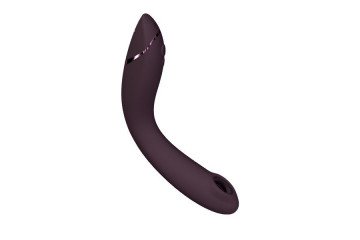 Сливовый стимулятор G-точки Womanizer OG c технологией Pleasure Air и вибрацией - 17,7 см.