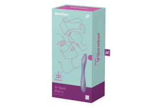 Сиреневый гибкий вибратор Satisfyer G-Spot Flex 2 - 19,5 см.