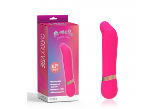Розовый мини-вибратор для массажа G-точки Cuddly Vibe - 11,9 см.