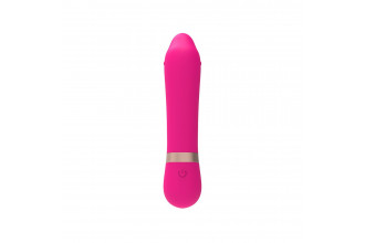 Розовый мини-вибратор для массажа G-точки Cuddly Vibe - 11,9 см.