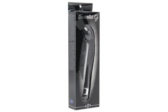 Чёрный G-стимулятор с вибрацией Scarlet G - 21 см.